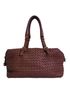Intrecciato Shoulder Bag, £270, Handbags, Tan, Leather, Front view